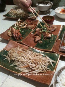 yakiyakibo seafood & chicken set 4