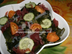 daiso seaweed salad 3