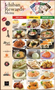 ichiban rewards menu