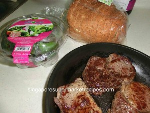 Steak sandwich ingredients
