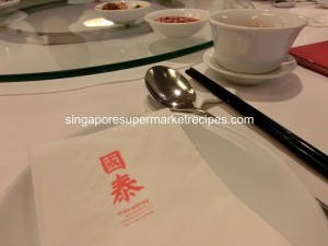 The Cathay Restaurant table setting