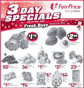 fairprice 3 days specials  supermarket promotions 