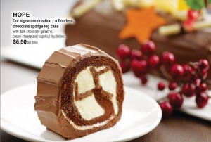 Coffee Club Christmas Dining Promotions log cakes