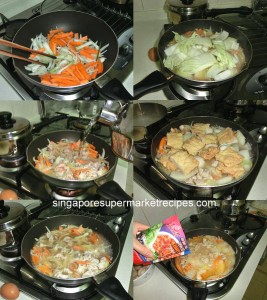 kimchi spicy stew cooking procedure