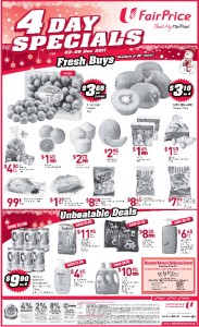 fairprice 4 days special  supermarket promotions