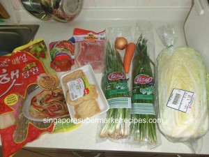 kimchi stew ingredients