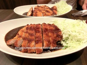 gogo curry pork katsu rice healthy portion