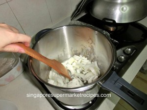 Japanese Beef Stew Recipe sauteed onions
