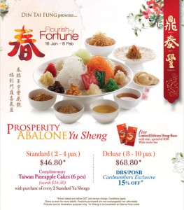 Din Tai Fung Yusheng promotions