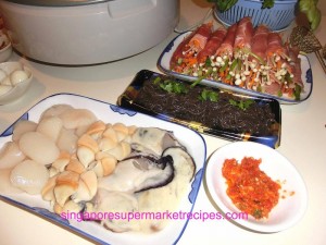 chinese new year steamboat fun with japanese oysters