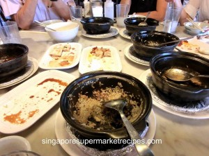End to a wonderful claypot meal