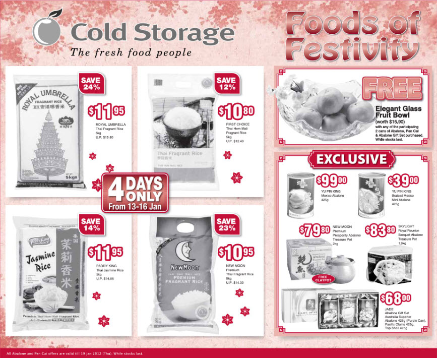 Cold storage price list singapore