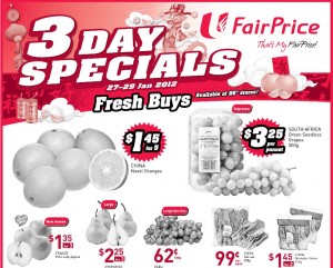 fairprice 3 day special  supermarket promotions