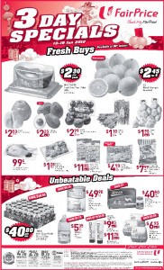 fairprice 3 day specials supermarket promotions