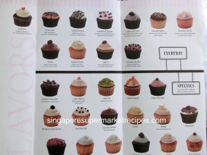 twelve cupcakes menu