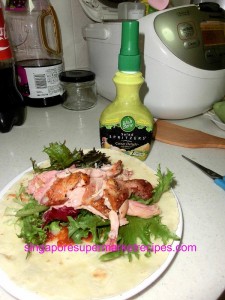 wish bone salad dressing with chicken wraps