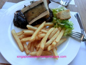 Everything with fries at Bugis steak with tulang