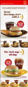 Macdonald morning breakfast specials