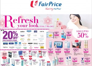 fairprice supermarket promotions - refresh your look 