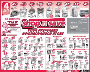 shop n save  supermarket promotions