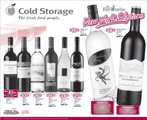 cold storage supermarket promotions wine