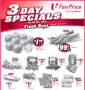 fairprice 3 days specials supermarket promotions