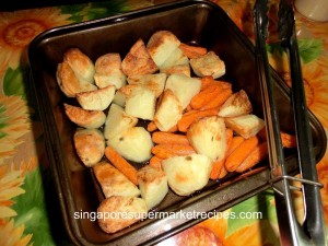 goose fat for roasted potatoes & baby carrots