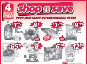 shop n save 4 days only supermarket promotions 