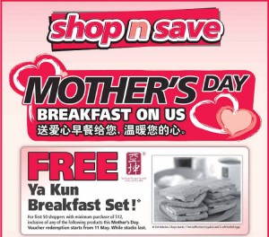 Shop n Save Mother's Day supermarket promotions