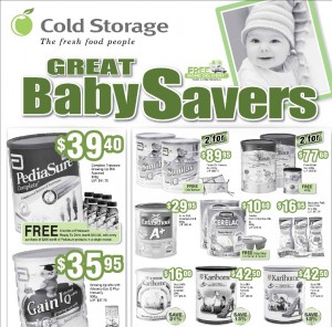 cold storage baby savers supermarket promotions 