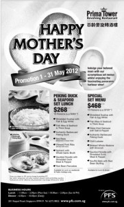 prima tower mother's day promotions