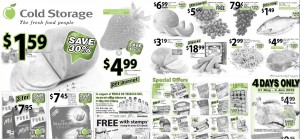 Cold Storage weekly Supermarket Promotions 