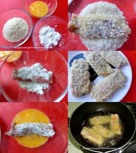 Preparation of Deep Fried Shiso Pork Roll