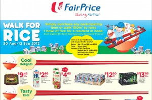 Fairprice walk for rice supermarket promotions