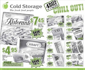 cold storage chill out supemarket promotions