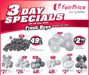 fairprice 3 days only supermarket promotions