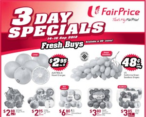 fairprice 3 days supemarket promotions