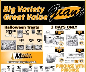 Giant 3 days only supermarket promotions 