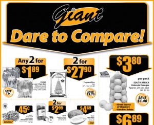 Giant dare to compare supermarket promotions