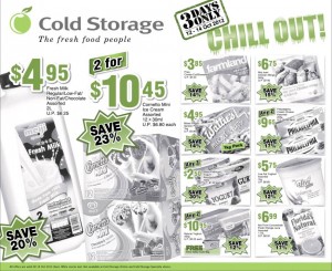 cold storage chill out supermarket promotions
