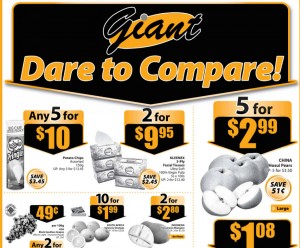 giant Dare to compare Supermarket Promotions