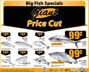 giant big fish Supermarket promotions