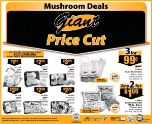 giant mushroom supermarket promotions