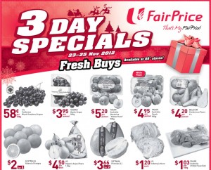 Fairprice 3 days supermarket promotions
