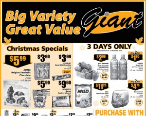 Giant weekly supermarket promotions 