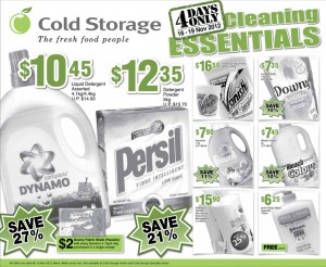cold storage cleaning products supermarket promotions