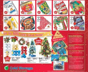 Cold Storage christmas supermarket promotions
