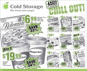 Cold storage chill supermarket promotions