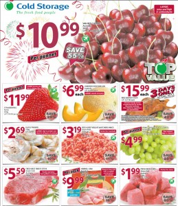 cold storage fruits supermarket promotions