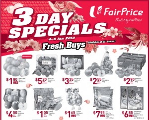 Fairprice 3 days supermarket promotions 